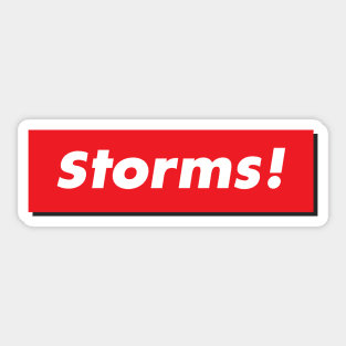 Storms! Sticker